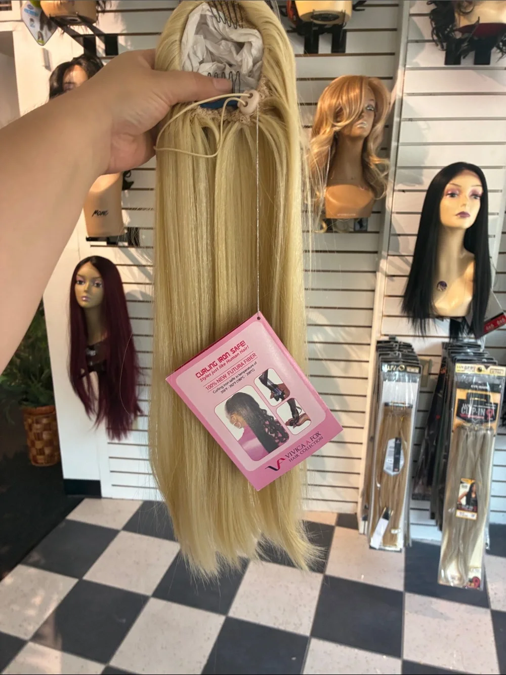 Blonde Straight Women's Hairpiece - Sleek Long ponytail cheer, dance, and casual